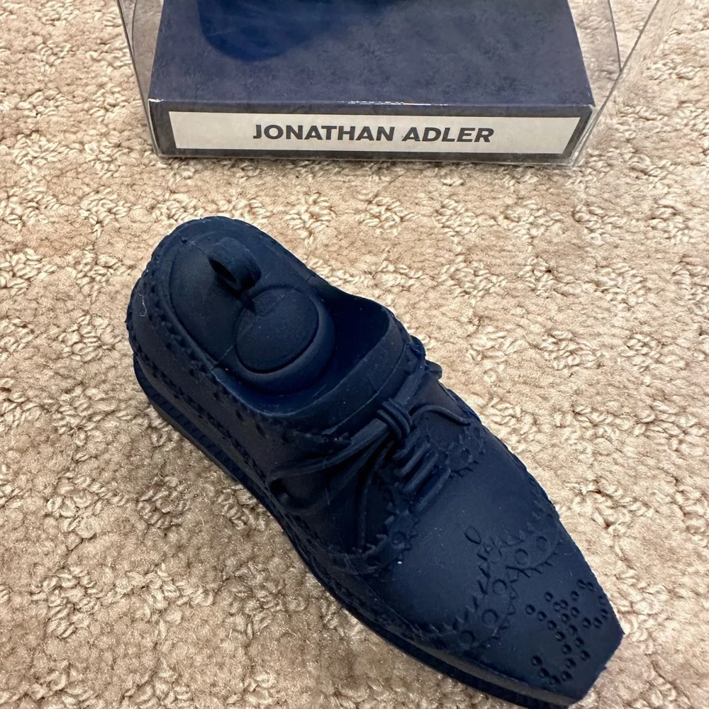 Jonathan Adler Giant wing tip shoe Eraser in navy new in box